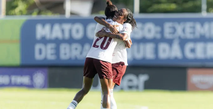 Fluminense goleia Mixto-MT com gols de Keké e Dedé e sobe para 6ª posição no Brasileirão Feminino