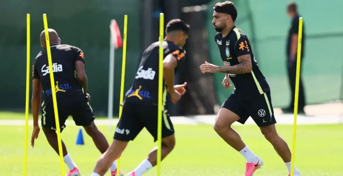 Seleção Brasileira faz 1º treino focado no Haiti com desfalques; veja quem treinou e quem ficou de fora