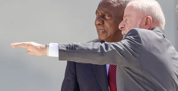Lula e Cyril Ramaphosa Fortalecem Laços: Brasil e África do Sul Ampliam Parcerias Estratégicas em Comércio e Investimentos