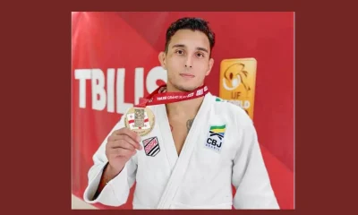 Guilherme Schimidt é Ouro no Grand Slam de Tbilisi: Brasileiro Conquista Bronze em Peso Médio e Celebra Retorno Triunfal